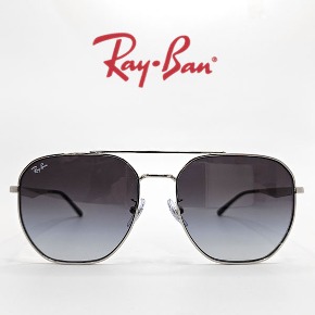 RayBan ﻿레이벤 RB3724D 003 8G 59size 그레이렌즈 투브릿지 보잉메탈선글라스